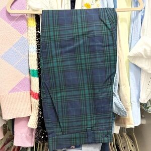 Vineyard Vines Green Plaid Breaker Pants